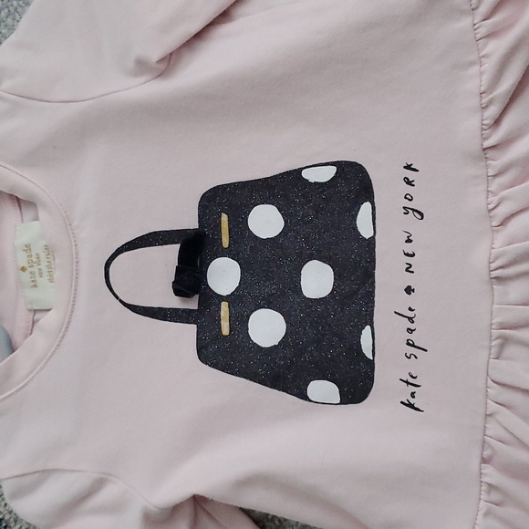 Kate Spade New York Skirt The Rules Toddler Girls Pink Glitter Bag Top Sz2 - Picture 3 of 7